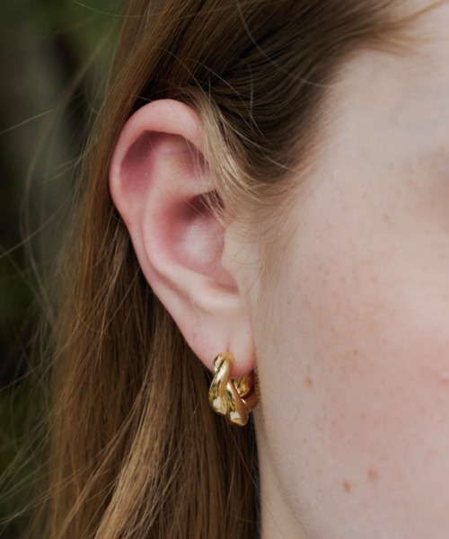 GIUNON(ジウノン)の「nickel free twist pierce / ニッケルフリーツイストピアス(ピアス(両耳用)・レディース・シルバー/ゴールド・FREE)」の17枚目の写真