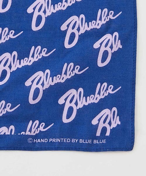 BLUE BLUE(ブルーブルー)の「ブギー BLUE BLUE バンダナ(バンダナ/スカーフ・メンズ・ネイビー/ブラック・ONE SIZE)」の3枚目の写真