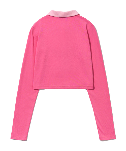 YOUHEE(ユヒ)の「LETTERING LONG SLEEVE PK T-SHIRTS_PINK(Tシャツ/カットソー・レディース・その他・SMALL/MEDIUM)」の4枚目の写真