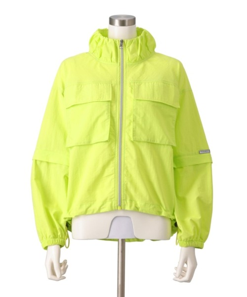 PATRIOT TAXI SELECT(パトリオットタクシーセレクト)の「【KILA MODA】軽量ワッシャー素材2WAYライトブルゾン(ブルゾン・レディース・ブラック/シルバーグレー/ライム・MEDIUM/LARGE/LL/3L)」の3枚目の写真