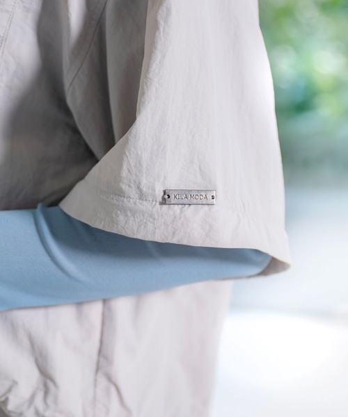 PATRIOT TAXI SELECT(パトリオットタクシーセレクト)の「【KILA MODA】軽量ワッシャー素材2WAYライトブルゾン(ブルゾン・レディース・ブラック/シルバーグレー/ライム・MEDIUM/LARGE/LL/3L)」の8枚目の写真