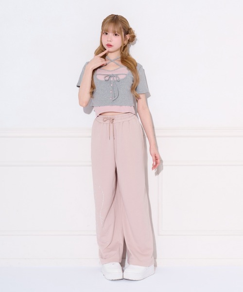 apres jour(アプレジュール)の「クロスリボンアンサンブル(アンサンブル・レディース・ブラック/ベージュ/グレー・X-LARGE/フリー)」の13枚目の写真