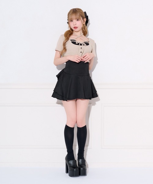 apres jour(アプレジュール)の「クロスリボンアンサンブル(アンサンブル・レディース・ブラック/ベージュ/グレー・X-LARGE/フリー)」の17枚目の写真