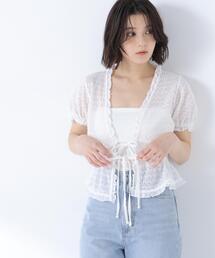 NATURAL BEAUTY BASIC | クロシェカットカーディガン(カーディガン/ボレロ)