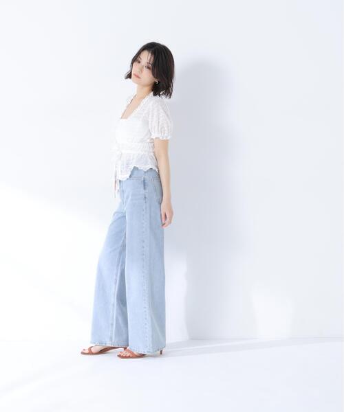 NATURAL BEAUTY BASIC(ナチュラルビューティーベーシック)の「クロシェカットカーディガン(カーディガン/ボレロ・レディース・ブラック/オフホワイト・フリ-)」の18枚目の写真