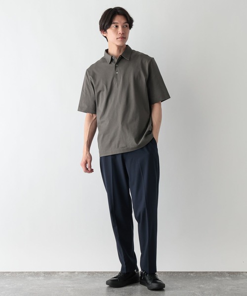 GLOBAL WORK（グローバルワーク）の「汗染み軽減クリーンポロシャツ/638514（ポロシャツ・メンズ・ブラック/チャコールグレー/グレー/ネイビー・LARGE/MEDIUM/X-LARGE/SMALL）」の12枚目の写真