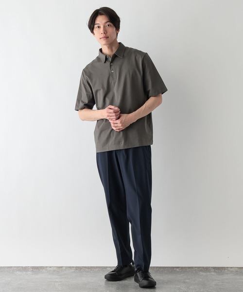 GLOBAL WORK（グローバルワーク）の「汗染み軽減クリーンポロシャツ/638514（ポロシャツ・メンズ・ブラック/チャコールグレー/グレー/ネイビー・LARGE/MEDIUM/X-LARGE/SMALL）」の13枚目の写真