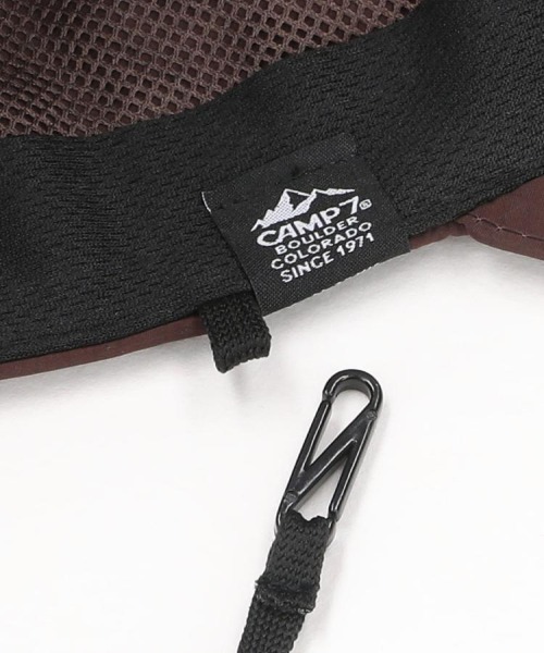 CAMP7(キャンプセブン)の「CAMP7(キャンプ7)コード付きUVキャップ(キャップ・レディース・ブラウン/ライトグレー/ブラック・フリー)」の12枚目の写真