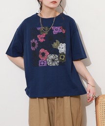 BARNDOOR（バーンドア）の「20/-天竺 お花プリント T 26SS 半袖（Tシャツ/カットソー）」