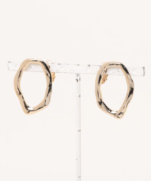 Scrap Book（スクラップブック）の「【Sea’ds mara】Deformed circle earring（イヤリング・レディース・シルバー/ゴールド・FREE）」の2枚目の写真