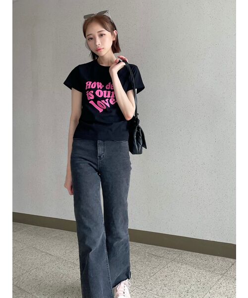 LUVISTRUE(ラヴイズトゥルー)の「PY LUV TEE(BLACK)(Tシャツ/カットソー・レディース・その他・FREE)」の4枚目の写真