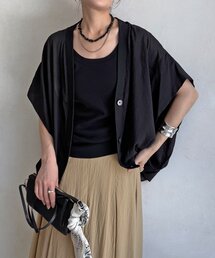 【WEB限定】強撚気流染めシャツカーディガン