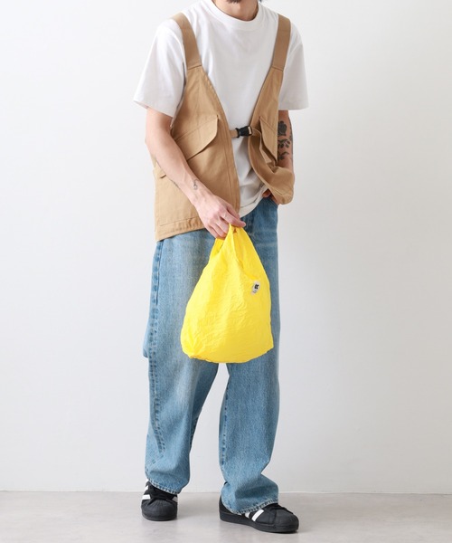 FUNALIVE（ファンアライブ）の「C&X MARKET エコバッグ　ボウル-S（エコバッグ/サブバッグ・メンズ・ネイビー/グリーン・ONE SIZE）」の21枚目の写真