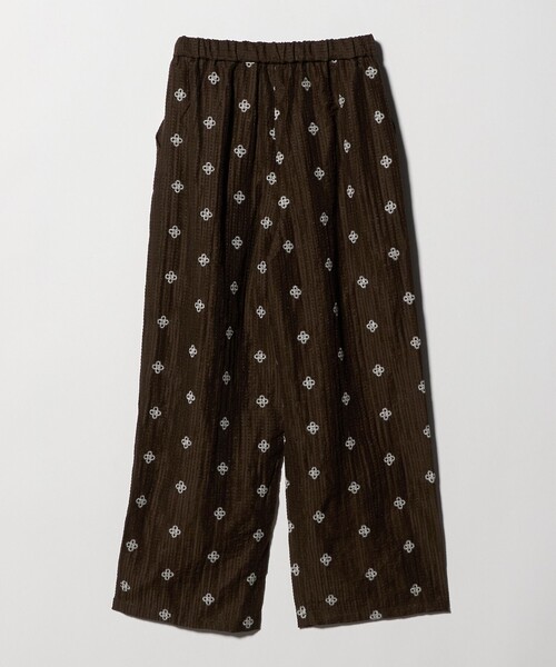 CITEN(シテン)の「<CITEN>フラワーシシュウシア―パンツ(その他パンツ・レディース・オフホワイト/ブラウン系・S/M)」の11枚目の写真