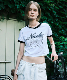 BUTTERFLY RINGER CROP TOP_IVORY