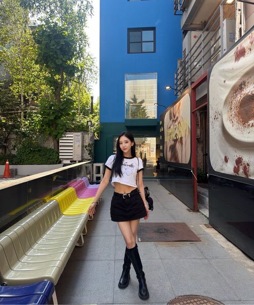 NICK&NICOLE（ニックアンドニコール）の「BUTTERFLY RINGER CROP TOP_IVORY（Tシャツ/カットソー・レディース・その他・FREE）」の6枚目の写真