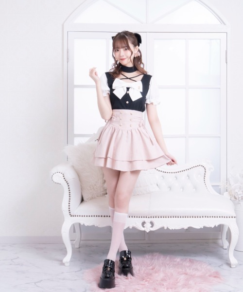 LAFARY(ラファリー)の「リボンリブトップス(Tシャツ/カットソー・レディース・ホワイト/ブルー/ブラック・FREE)」の21枚目の写真