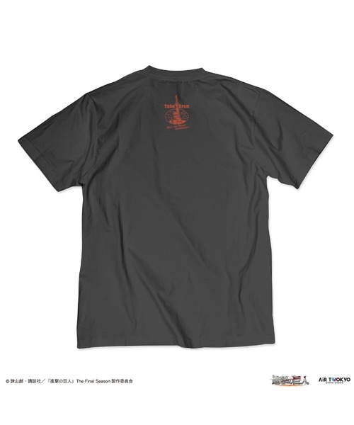 AIR TWOKYO(エアトゥーキョー)の「TVアニメ『進撃の巨人』 シーンイラストTシャツ 3(本物の敬礼)(Tシャツ/カットソー・レディース・スミクロ・X-LARGE/SMALL/LARGE/MEDIUM/XX-LARGE)」の4枚目の写真