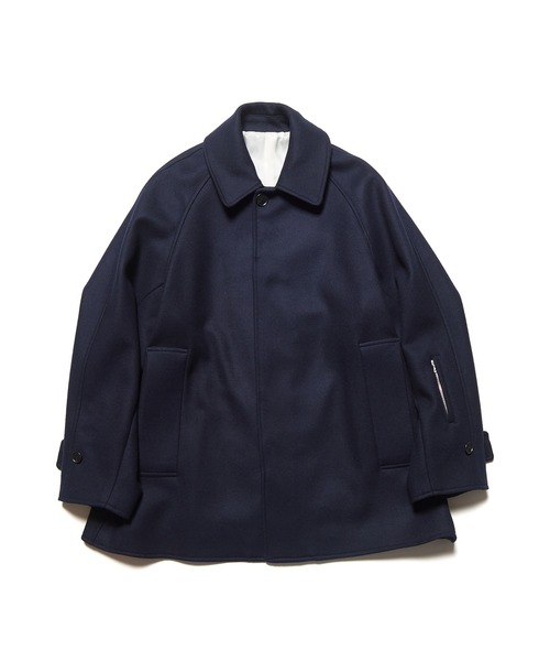 WOOL MELTON SHORT OVERCOAT（ステンカラーコート）｜SOPHNET.（ソフ
