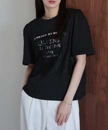 レースドッキングロゴTシャツ