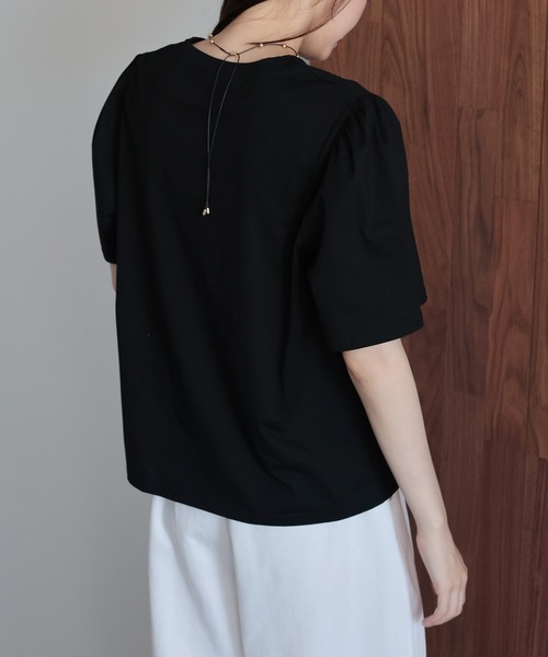 J by blue（ジェイバイブルー）の「レースドッキングロゴTシャツ（Tシャツ/カットソー・レディース・ブラック/ホワイト・MEDIUM）」の14枚目の写真