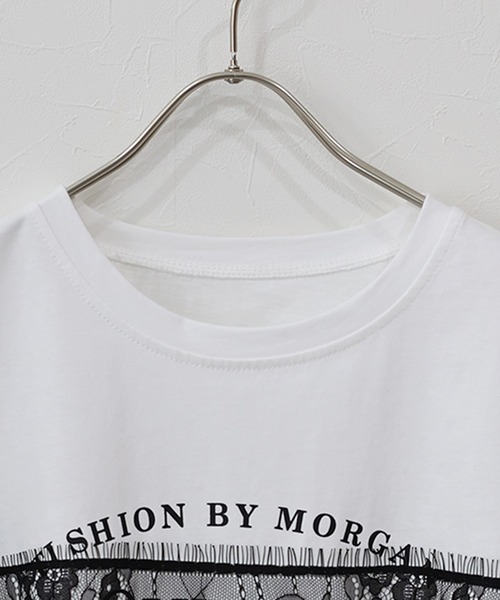 J by blue（ジェイバイブルー）の「レースドッキングロゴTシャツ（Tシャツ/カットソー・レディース・ブラック/ホワイト・MEDIUM）」の20枚目の写真