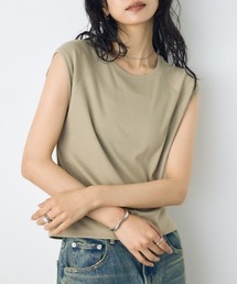 【身長/骨格別着用画像あり】フレンチスリーブTシャツ 春服 夏服 秋服 ちびT ノースリーブトップス ショート丈