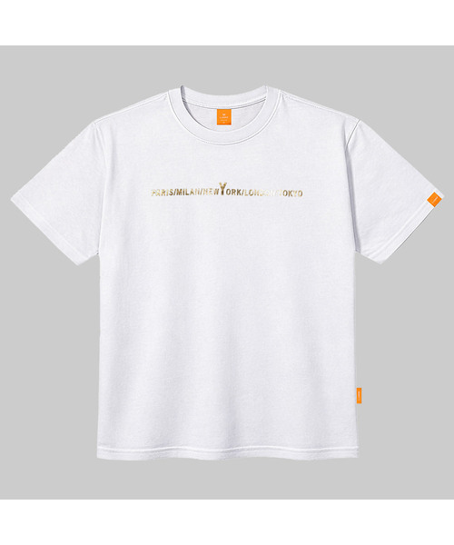 LLAMO（エラモ）の「ゴールドシティ 半袖Tシャツ 男女共用 ビッグサイズ S 4XL（Tシャツ/カットソー・レディース・レッド/チャコールグレー/ホワイト/ネイビー/ブラック・SMALL/X-LARGE/4XL/3XL/LARGE/MEDIUM/2XL）」の2枚目の写真