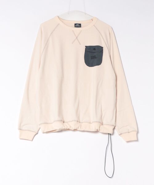 KRIFF MAYER(クリフメイヤー)の「もちのび -TOUGH & WARM-ドロストスウェットT(Tシャツ/カットソー・メンズ・グレー/カラフル/ナチュラル/チャコール/キャメル・X-LARGE/LARGE/MEDIUM)」の3枚目の写真