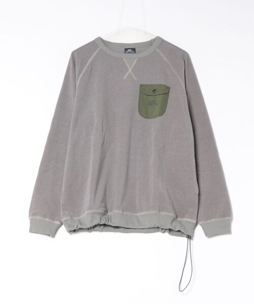 KRIFF MAYER(クリフメイヤー)の「もちのび -TOUGH & WARM-ドロストスウェットT(Tシャツ/カットソー・メンズ・グレー/カラフル/ナチュラル/チャコール/キャメル・X-LARGE/LARGE/MEDIUM)」の1枚目の写真