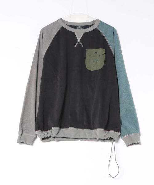 KRIFF MAYER(クリフメイヤー)の「もちのび -TOUGH & WARM-ドロストスウェットT(Tシャツ/カットソー・メンズ・グレー/カラフル/ナチュラル/チャコール/キャメル・X-LARGE/LARGE/MEDIUM)」の5枚目の写真