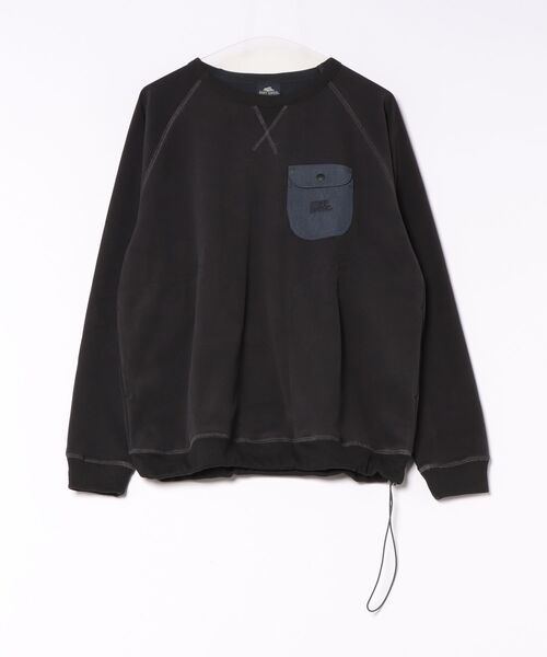KRIFF MAYER(クリフメイヤー)の「もちのび -TOUGH & WARM-ドロストスウェットT(Tシャツ/カットソー・メンズ・グレー/カラフル/ナチュラル/チャコール/キャメル・X-LARGE/LARGE/MEDIUM)」の2枚目の写真