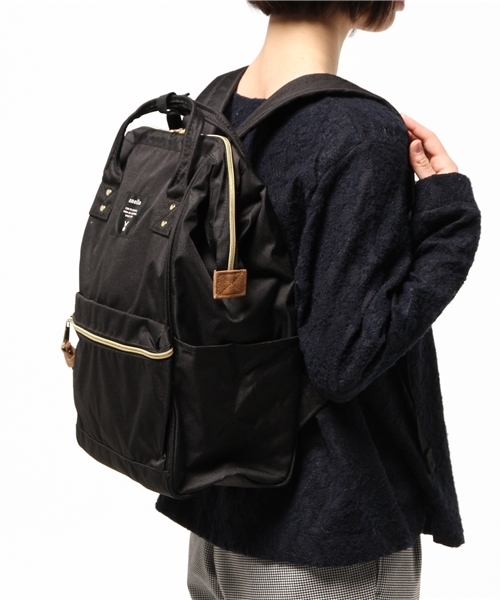 archives（アルシーヴ）の「ポリキャンバスリュックFN（バックパック/リュック・レディース・ブラック/ネイビー・MEDIUM）」の7枚目の写真