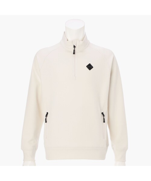 BRIEFING(ブリーフィング)の「【BRIEFING GOLF/ブリーフィングゴルフ】MEN’S BACK PILE HALFZIP TOP(Tシャツ/カットソー・メンズ・アイボリー・L)」の1枚目の写真