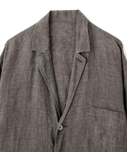 YLEVE(イレーヴ)の「YLEVE / LINEN POPLIN JACKET(テーラードジャケット・メンズ・ブラウン/ブラック系その他・3/4)」の9枚目の写真