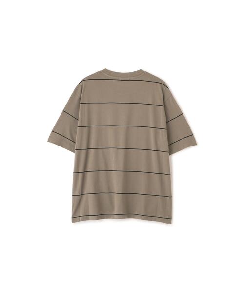 MARGARET HOWELL(マーガレットハウエル)の「FINE COTTON STRIPE JERSEY(Tシャツ/カットソー・メンズ・ブラウン系その他3・MEDIUM/LARGE/X-LARGE)」の6枚目の写真