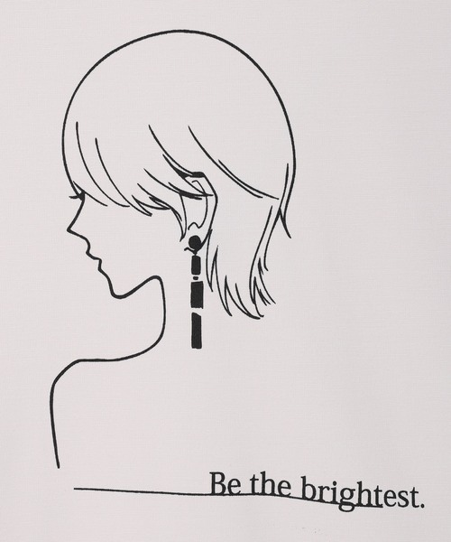 A/C DESIGN BY ALPHA CUBIC(エーシーデザインバイアルファキュービック)の「モチーフプリントTシャツ【ひやツヤ・UVカット・接触冷感・大きいサイズあり】(Tシャツ/カットソー・レディース・ライトグレー/ブラウン・M/L/LL/3L)」の20枚目の写真