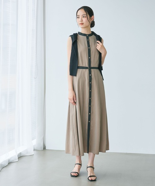 Andemiu(アンデミュウ)の「ハイショクシャツワンピース/1043565(ワンピース・レディース・ベージュ/ネイビー/カーキ・FREE)」の21枚目の写真