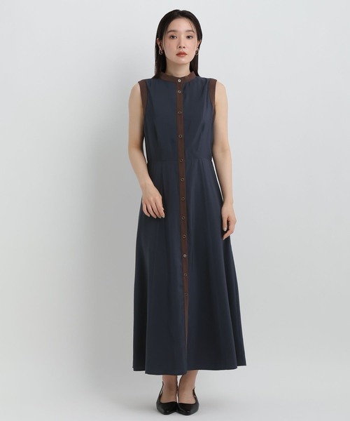 Andemiu(アンデミュウ)の「ハイショクシャツワンピース/1043565(ワンピース・レディース・ベージュ/ネイビー/カーキ・FREE)」の10枚目の写真