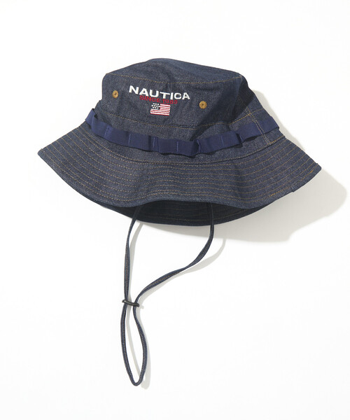 NAUTICA(ノーティカ)の「NAUTICA/ノーティカ フラッグロゴ ブーニーハット(ハット・メンズ・サックスブルー/ブラック/オフホワイト/ネイビー・ONE SIZE)」の3枚目の写真