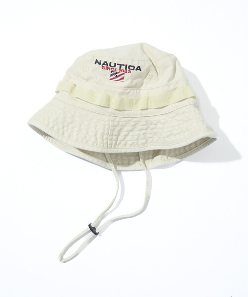 NAUTICA(ノーティカ)の「NAUTICA/ノーティカ フラッグロゴ ブーニーハット(ハット・メンズ・サックスブルー/ブラック/オフホワイト/ネイビー・ONE SIZE)」の1枚目の写真