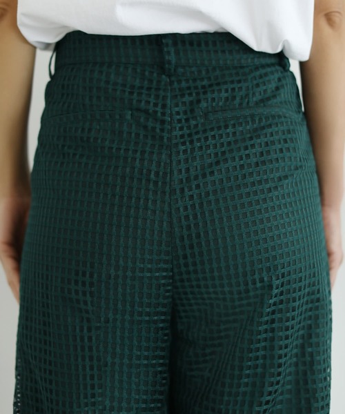 STYLE DELI(スタイルデリ)の「スクエアレースストレートパンツ(その他パンツ・レディース・ダークグリーン/ネイビー・S/L/M)」の10枚目の写真
