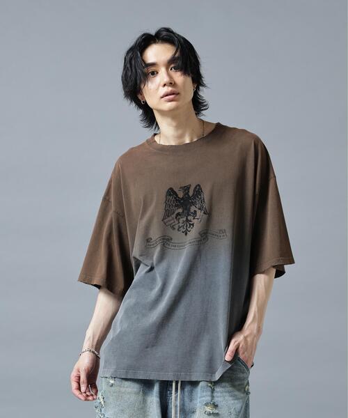 DANKE SCHON(ダンケシェーン)の「DankeSchon/ダンケシェーン/GRADATION RHINESTONE BIRD(Tシャツ/カットソー・レディース・ブラウン/ブラック・M/L)」の9枚目の写真