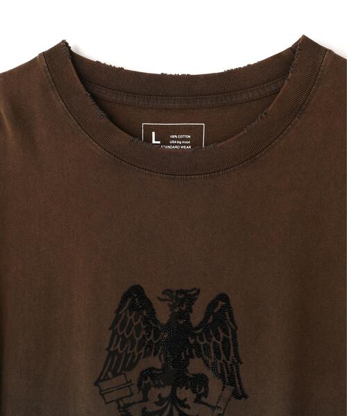 DANKE SCHON(ダンケシェーン)の「DankeSchon/ダンケシェーン/GRADATION RHINESTONE BIRD(Tシャツ/カットソー・レディース・ブラウン/ブラック・M/L)」の15枚目の写真
