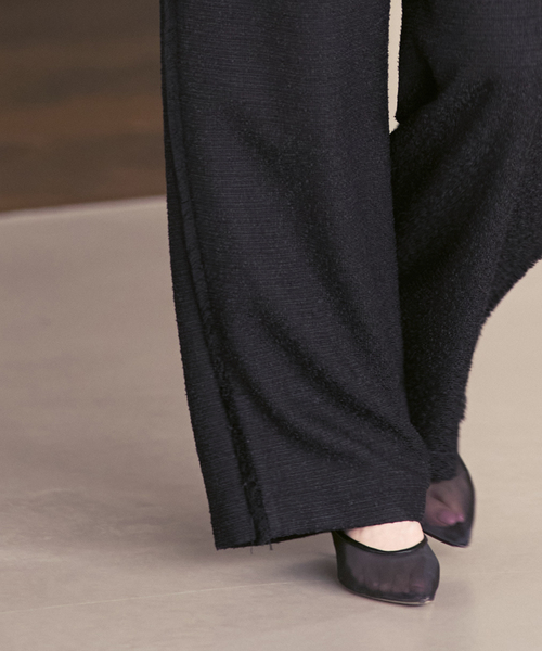 Noble(ノーブル)の「《セットアップ対応》ブークレツイードイージーパンツ(その他パンツ・レディース・ブラック/ホワイト系その他・36/38)」の5枚目の写真