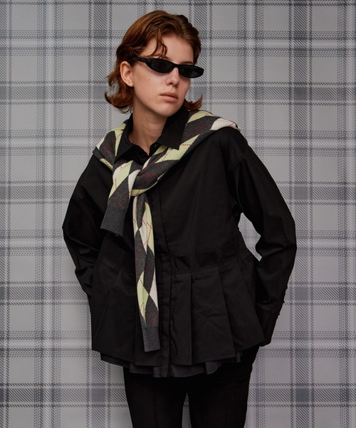 MAISON SPECIAL(メゾンスペシャル)の「【2026Autumn PRE-ORDER】Oversized Argyle Knit/オーバーアーガイルニット(ニット/セーター・レディース・イエロー/グレー/ブルー・FREE)」の15枚目の写真