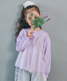 BREEZE | 【WEB限定】チュールレイヤード長袖Tシャツ(Tシャツ/カットソー)