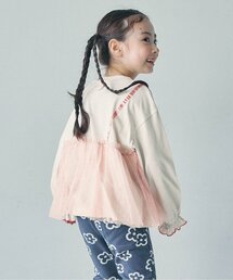 BREEZE | 【WEB限定】チュールレイヤード長袖Tシャツ(Tシャツ/カットソー)