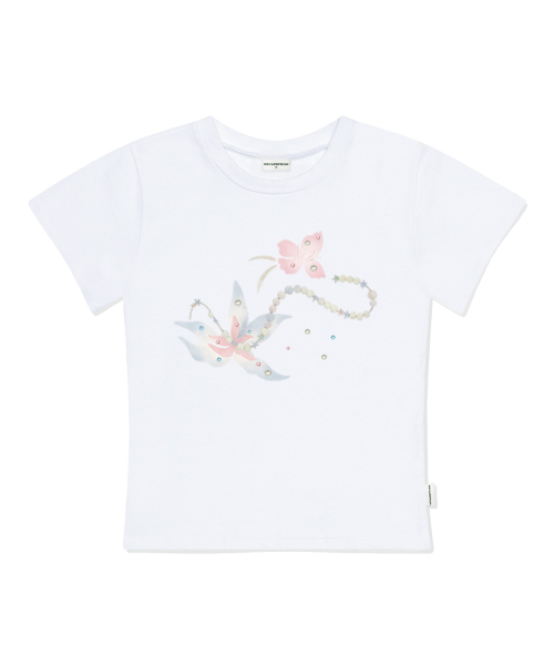 ESCAPEFROM(エスケープフロム)の「フラワードローイングキュービックプリントスリムフィット半袖Tシャツブラック(Tシャツ/カットソー・レディース・その他・LARGE/MEDIUM)」の3枚目の写真