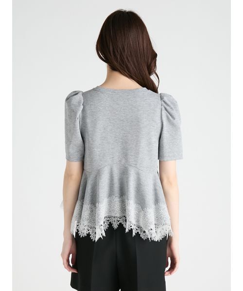 CELFORD(セルフォード)の「レーストリムペプラムカットソー(Tシャツ/カットソー・レディース・その他/ブラック/グレー/サックスブルー・F)」の11枚目の写真